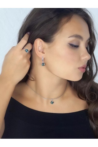 Lair Prasiolit Taşlı Gümüş Kolye Ucu 178782547