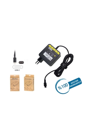 Dell Uyumlu Type-C 20V 3.25A/15V 3A/12V9V 3A/5V 3A 65W Adaptör (Usb-C)