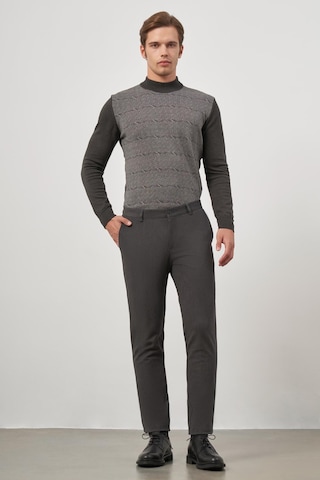 İmza Koyu Antrasit Düz Gabardin Slim Fit Casual Pantolon 1003245102 Koyu Antrasit