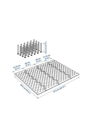 Çekmece İçi Düzenleyici Meridyendukkan Antrasit Renk 80 Cm Tabak Tencere Kapak Düzenleyici Çok Renkli