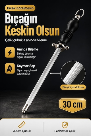 Profesyonel Masat 30 Cm Bıçak Bileme