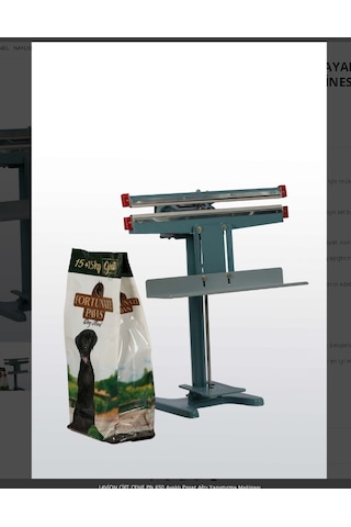 Lavıon Çift Çene Pfs 650x2 Ayaklı Poşet Ağzı Yapıştırma Makinesi C Dikiş Makinesi+masa