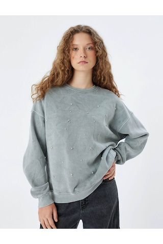 Koton Kadın Sweatshirt Gri 5wal10125ık 25ky59001743 Y5906