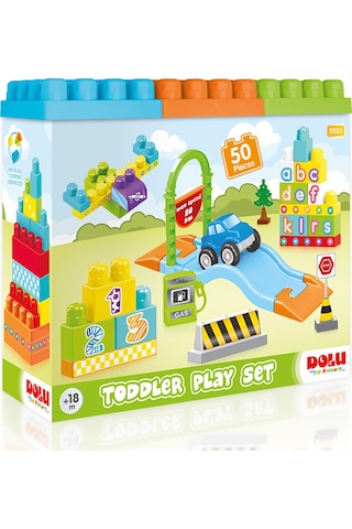 5025 Yol ve Blok Set 50 Pcs Dolu Oyuncak