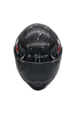 Ls2 Rapid 2 Spox Kask Gri - Kırmızı