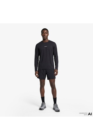 Salomon Shkout Core Ls Erkek Siyah T-shirt Lc2424400