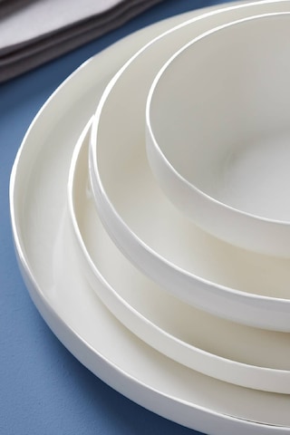 Karaca Stream Bone Saturn 24 Parça 6 Kişilik Yemek Takımı Beyaz