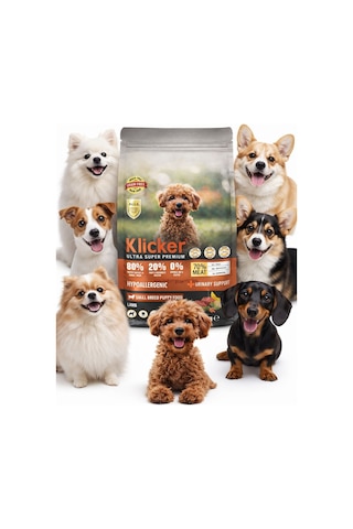 Klicker Mini Irk Yetişkin Köpek Kuru Maması Hypoallergenıc Kuzulu 1 Kg