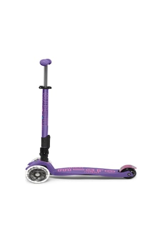Micro Maxi Deluxe Foldable 3 Tekerlekli Scooter LED Fuşya
