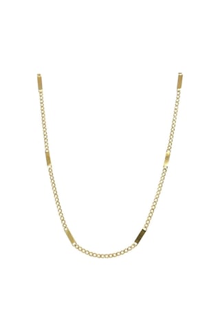 14 Ayar Altın S Plakalı Gurmet Zincir Erkek Kolye Sarı Altın