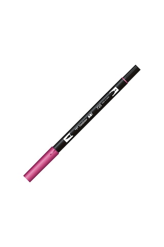 Tombow Dual Brush Pen Fırça Uçlu Koyu Pembe Keçeli Kalem T-725