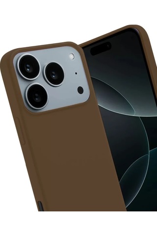 Hmngoakkllby Apple Apple iPhone Uyumlu 17 Pro Max/18 Pro Max First Silikon - Kahverengi Akllhmng standart