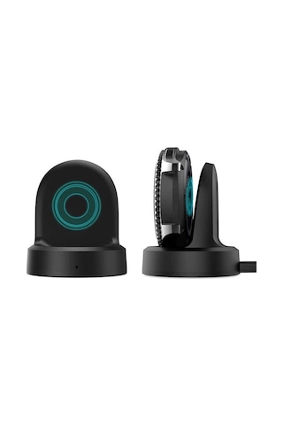 Samsung Galaxy Uyumlu Watch Gear S2 S3 S4 Sort Usb Akıllı Saat Şarj Kablosu Standı