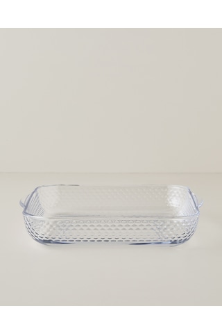English Home Bake&serve Cam Kare Fırın Kabı 30,0x5,5 Cm Şeffaf Şeffaf