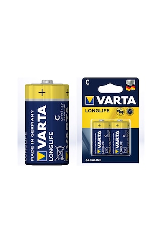 Varta 4114 Longlife Alkalin Orta Boy C Pil 2 x 9'lu