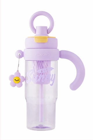 Valletta Portosino Bpa İçermez Kolay Taşınabilir  Bölmeli Su Matarası 1200ml 1.2l Mor mor