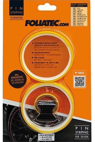 Foliatec Jant Şerit Seti Ve Montaj Aparatı 215x4cm-6mm Sarı