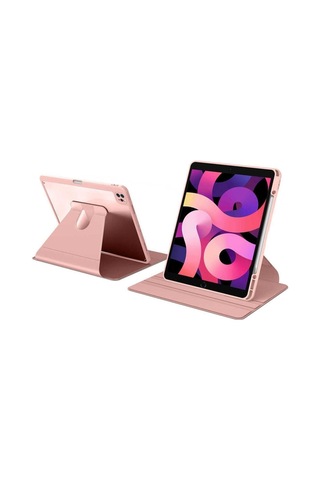 Apple Uyumlu iPad Pro 4. Nesil M2 Çip 2022 11 Inç Tablet 360 Dönebilen Kalem Bölmeli Standlı Kılıf Kılıf