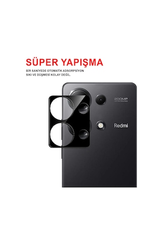 Redmi Note 13 Uyumlu Kamera Lens Koruyucu Dayanıklı Kamera Koruyucu
