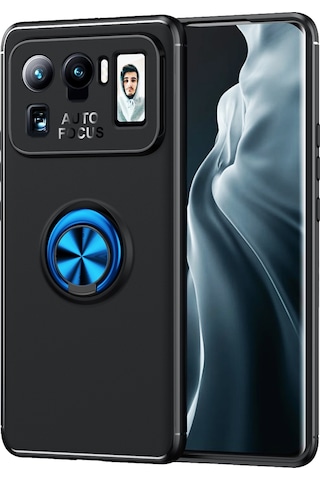 Xiaomi Uyumlu Mi 11 Ultra Kılıf Zore Yüzüklü Ravel Silikon Kapak