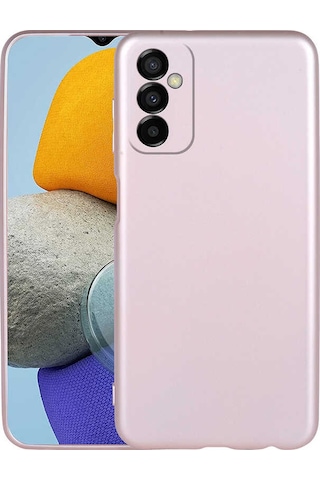 Samsung Uyumlu Galaxy M23 Kılıf Zore Premier Silikon Kapak Rose Gold