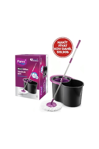 Parex-613399 Black Edıtıon Otomatik Temizlik Seti Mop 12lt