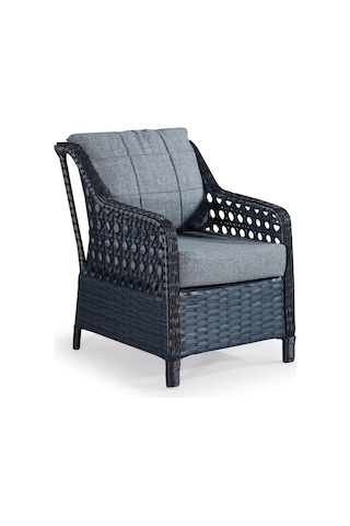 Ronda 3+1+1+2puf+masa Rattan Bahçe Balkon Mobilyası,antrasit Gri Antrasit - Gri