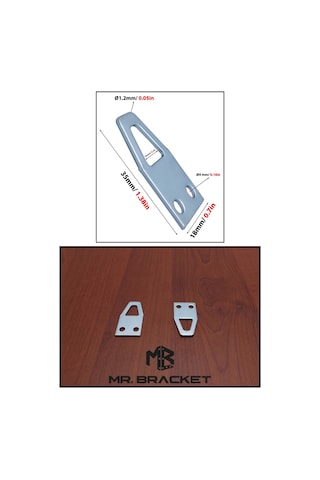 10 Ad. Tablo Kancası Düz Model - Metal Çerçeve Askısı Aparatı - Vidalı Fotoğraf Resim Asma Kancası Galveniz