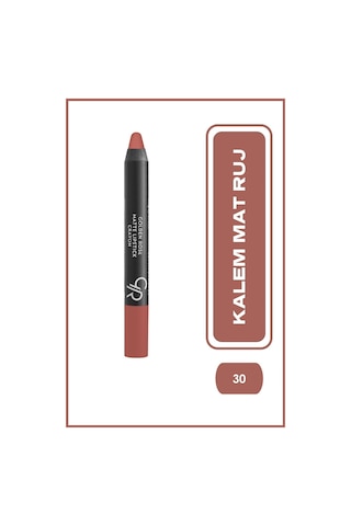 Matte Lipstick Crayon No:30 - Mat Kalem Ruj