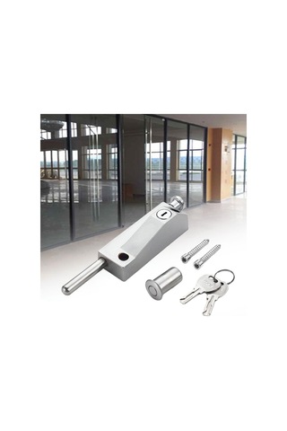 Jokmae Su Geçirmez Kapı Mandal Kilidi - Gümüş, 2 Anahtarlı