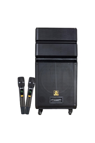Shile Sl-1612b İki El Mikrofonlu-kumandalı Usb/sd/bt/fm Taşınabilir Hoparlör