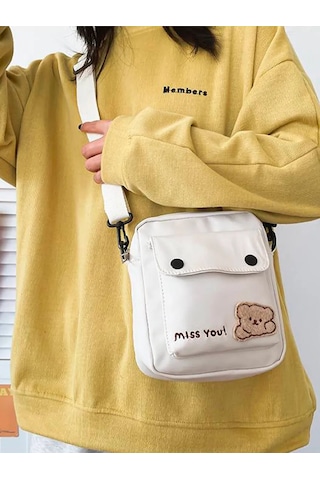 Tirbi Çocuklar İçin Gençler Omuz Çapraz Omuz Çantası 430415583 Beyaz