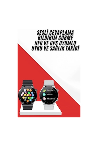 Çok Fonksiyonlu Akıllı Saat Bluetooth Bağlantılı Çağrı Cevaplayabilen Uzun Pil Ömrü