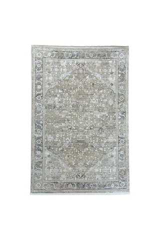 Vintage Halı Kalın Modern Dokuma Salon Oturma Odası Mutfak Halısı Antialerjik Gri Beyaz 12500bej