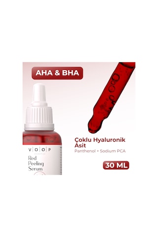 Voop Kırmızı Peeling Cilt Yenileyici Serum 30 ML