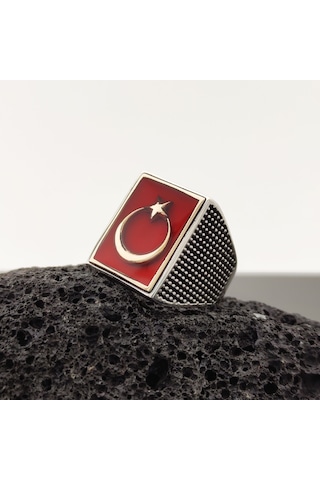 Fkgümüş 925 Ayar Gümüş Ayyıldız Yüzük