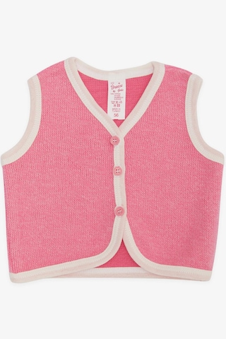 Breeze Kız Bebek Yelek Düğmeli 0-9 Ay, Pembe Pembe