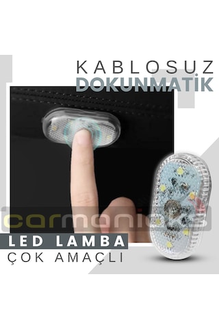 Dokunmatik Sensörlü Tekli Mini Led Lamba Şarj Edilebilir