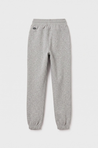 TOMMYLIFE Gri Melanj Standart Ön Dikiş Detaylı Kız Çocuk Eşofman Alt - 75197