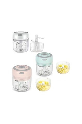 Primepickings Zm-14 Mini Sarımsak Ezici, Yeşil Yüksek Bardak 250ml + Küçük Bardak 100ml Kullanışlı Ve Pratik Sarımsak Ezme Çözümü Diğer