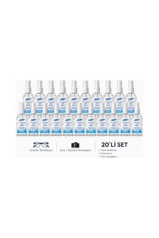 Modatüm Gözlük Camı Temizleme Spreyi 20 Adet 50ml, Tv-tablet Ekranı Çok Amaçlı Temizleme Spreyi