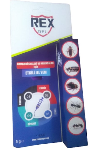 Rex Gel Hamam Böceği ve Karınca Jeli 5 G