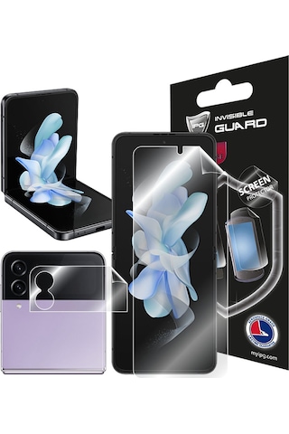Samsung Galaxy Uyumlu Z Flip4 Görünmez Ekran Koruyucu (Ön Ve Iç Ekran)