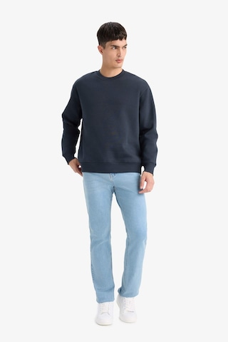 Defacto Relax Fit Bisiklet Yaka Kalın İçi Yumuşak Tüylü Basic Düz Sweatshirt T5139az25aunv163 Lacivert