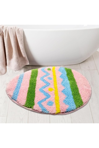 Yıkanabilir Kaymaz Paskalya Banyo Haleleri Yumuşak Ve Emici Yumurta Banyo Mutfak Yatak Odası İçin Paskalya Halı Çok Renkli
