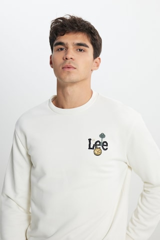 Lee Regular Fit Normal Kesim Bisiklet Yaka Ekru Sweatshirt L242503104 Ekru