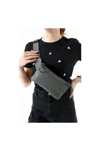 571 Collections Çok Cepli Bel Çantası Unisex Gri Model: 571-13-9r Gri