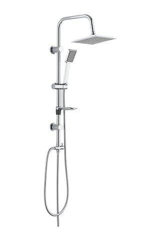 Tema 53240 Rain Quadro Tepe Duş Takımı Seti Krom