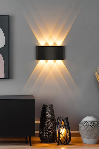 Onerous Amber Led Aplik, Pilli, Siyah Renk