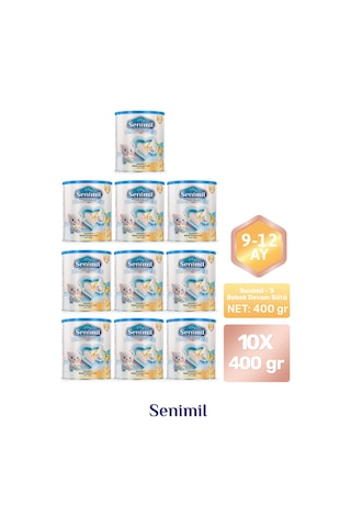 Senimil 3 Bebek Devam Sütü 400 G 10 Adet